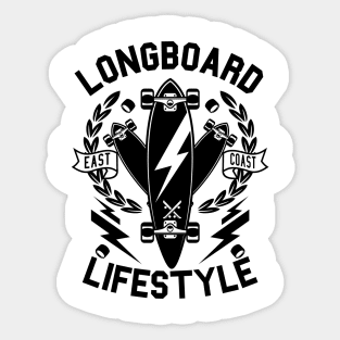 Longboard Lifestyle Sticker